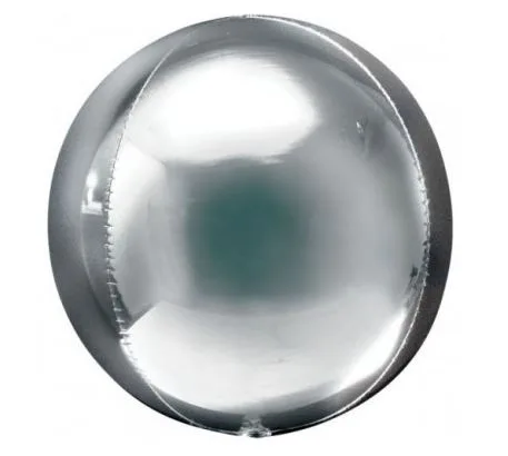 PALLONE MYLAR ORBZ SILVER 38X40CM