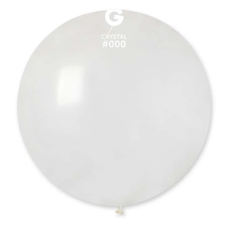 MONGOLFIERA PASTELLO 31''/80CM TRASPARENTE 1PZ