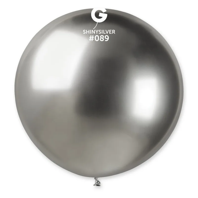 PALLONE LATTICE 80CM 31" SHINY ARGENTO 1PZ