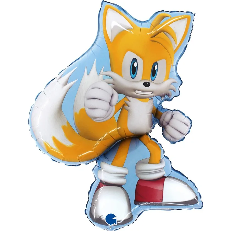 PALLONE MYLAR 27" SAGOMA TAILS SONIC 68CM 1PZ