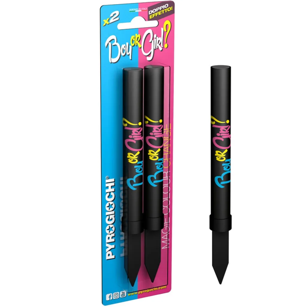FUOCHI MAGIA GENDER REVEAL GIRL 2PZ DA INTERNO